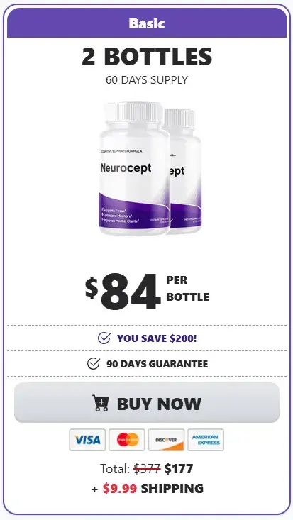 Neurocept 2 bottles offer