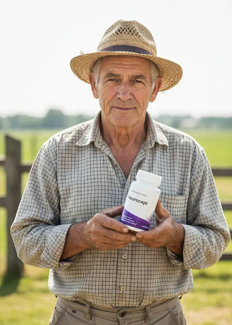 Older gentleman holding Neurocept