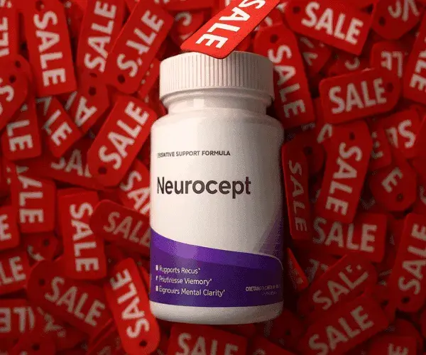 Neurocept bottle on sale background